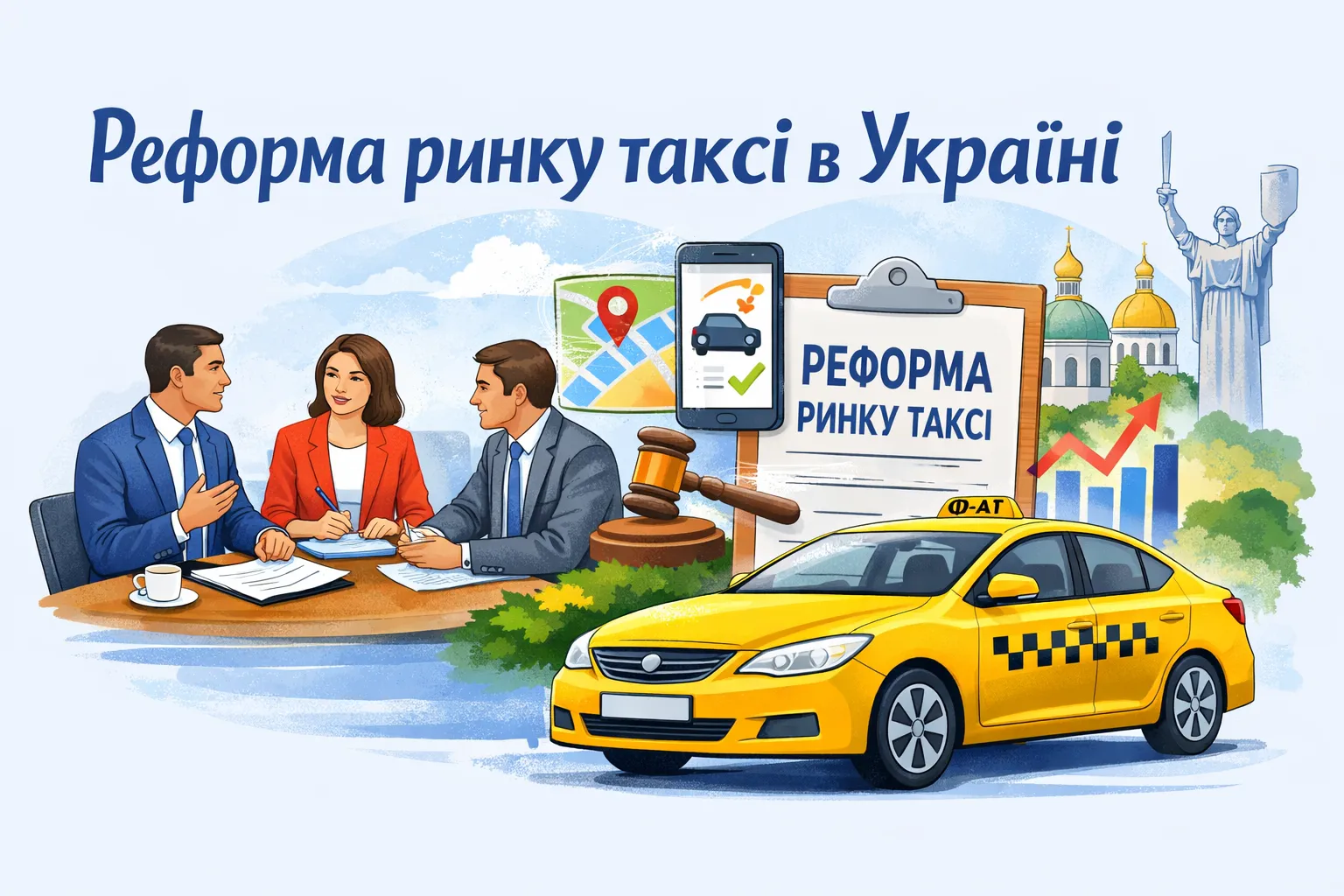 Бізнес обговорив реформу ринку таксі в Україні