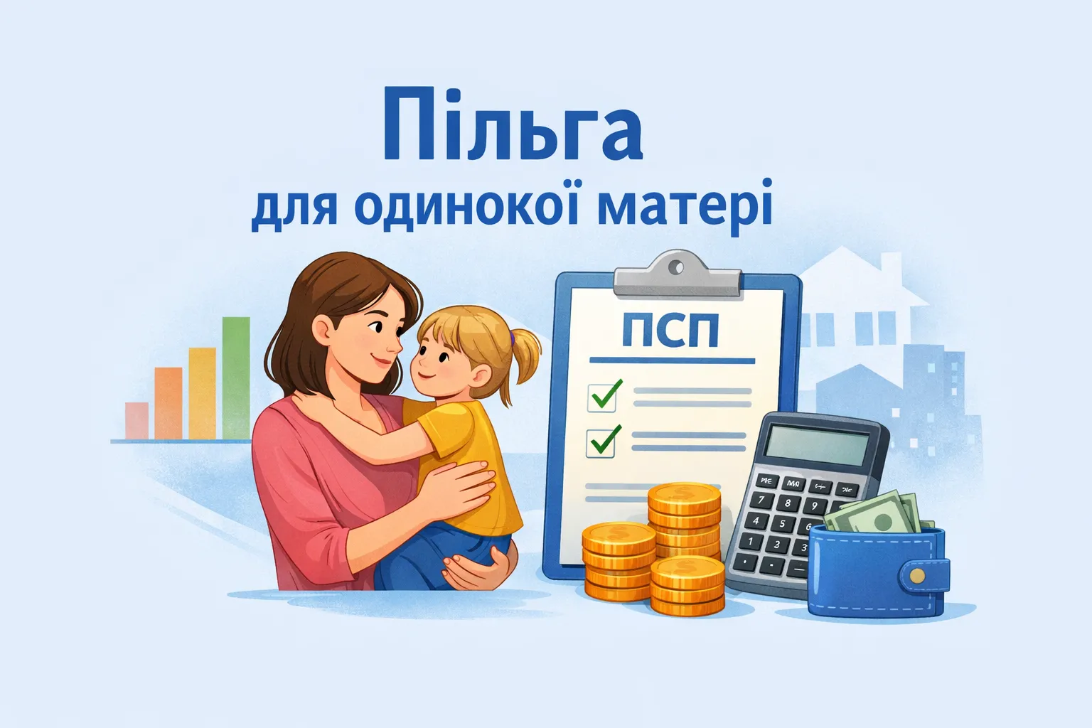 Якою ПСП має право скористатися самотня мати?