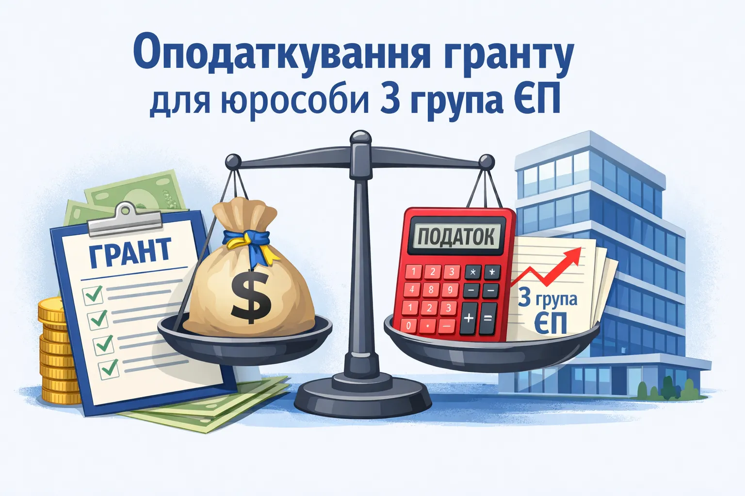 Бюджетний грант у юрособи на ЄП 3 групи: як оподатковується? юридична особа