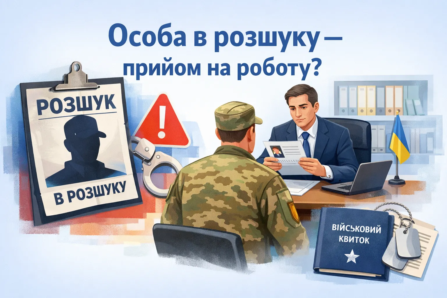 Чи можна прийняти на роботу особу, яка перебуває в розшуку за порушення правил військового обліку?