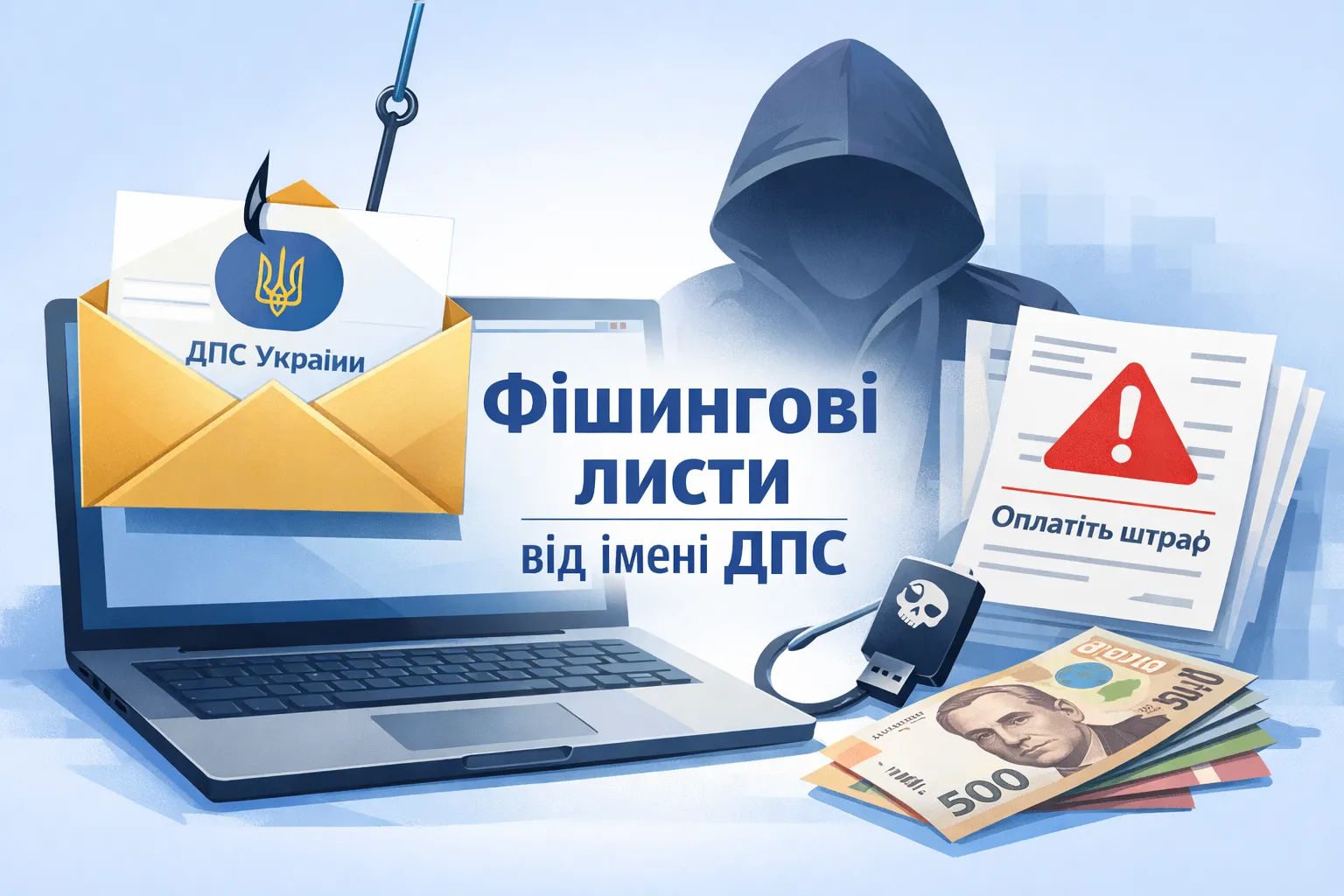 Масова розсилка фішингових листів нібито від імені ДПС