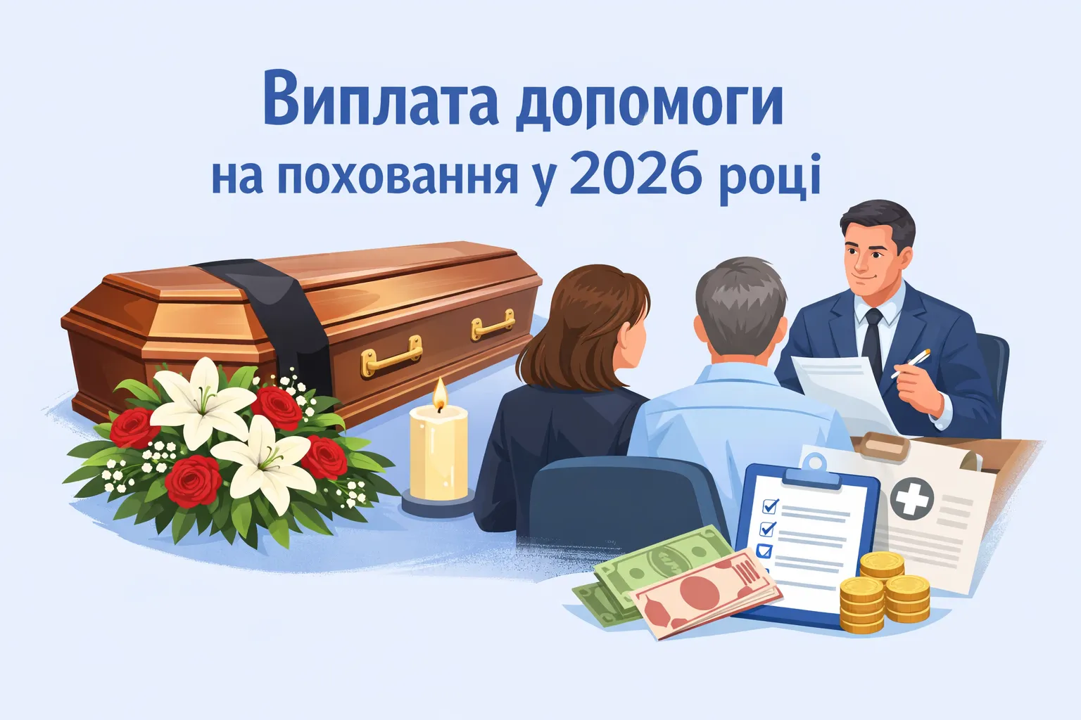 Допомога на поховання працівника: як оформити та хто виплачує у 2026 році