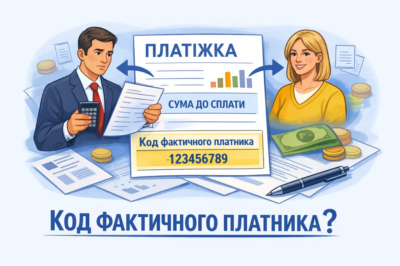 Податок за іншу особу: для чого в платіжці «Код фактичного платника»?