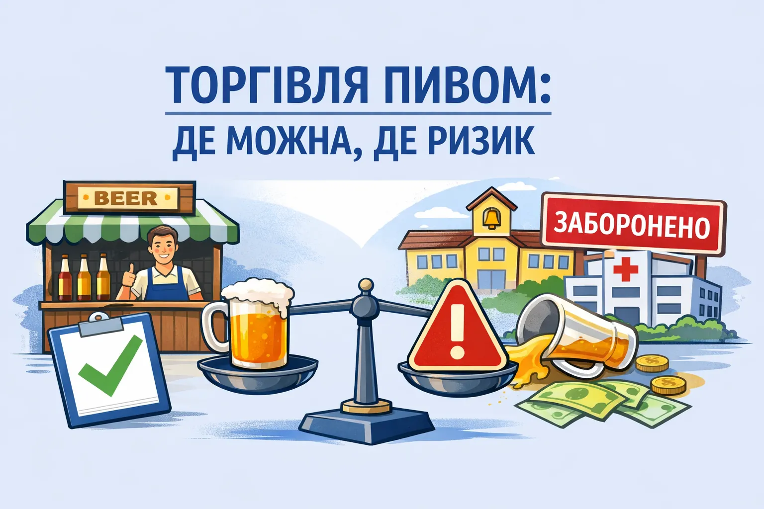 ФОП і пиво: де можна торгувати, а де легко «влетіти»