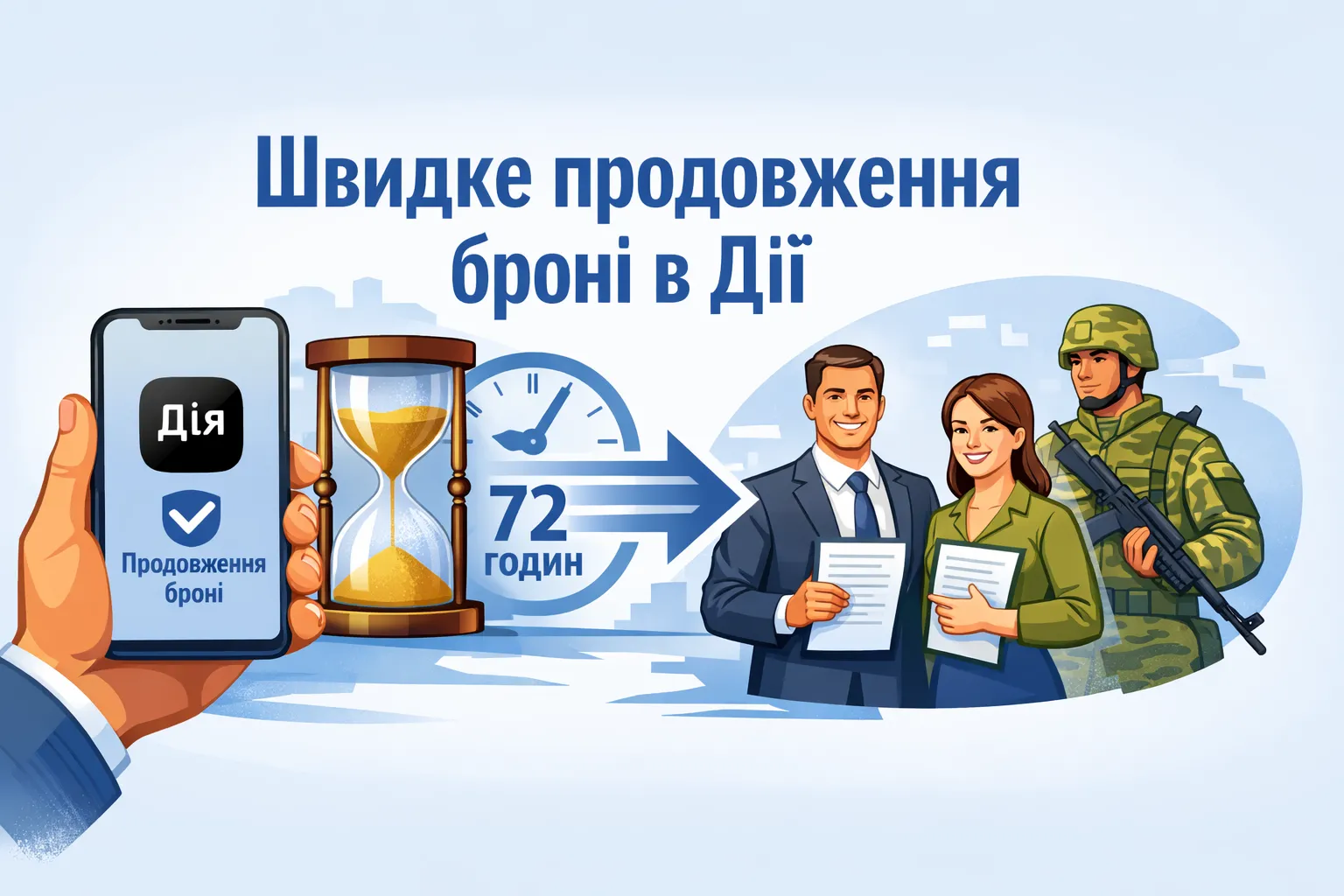 ждать 72 часа не придется: продление брони от мобилизации