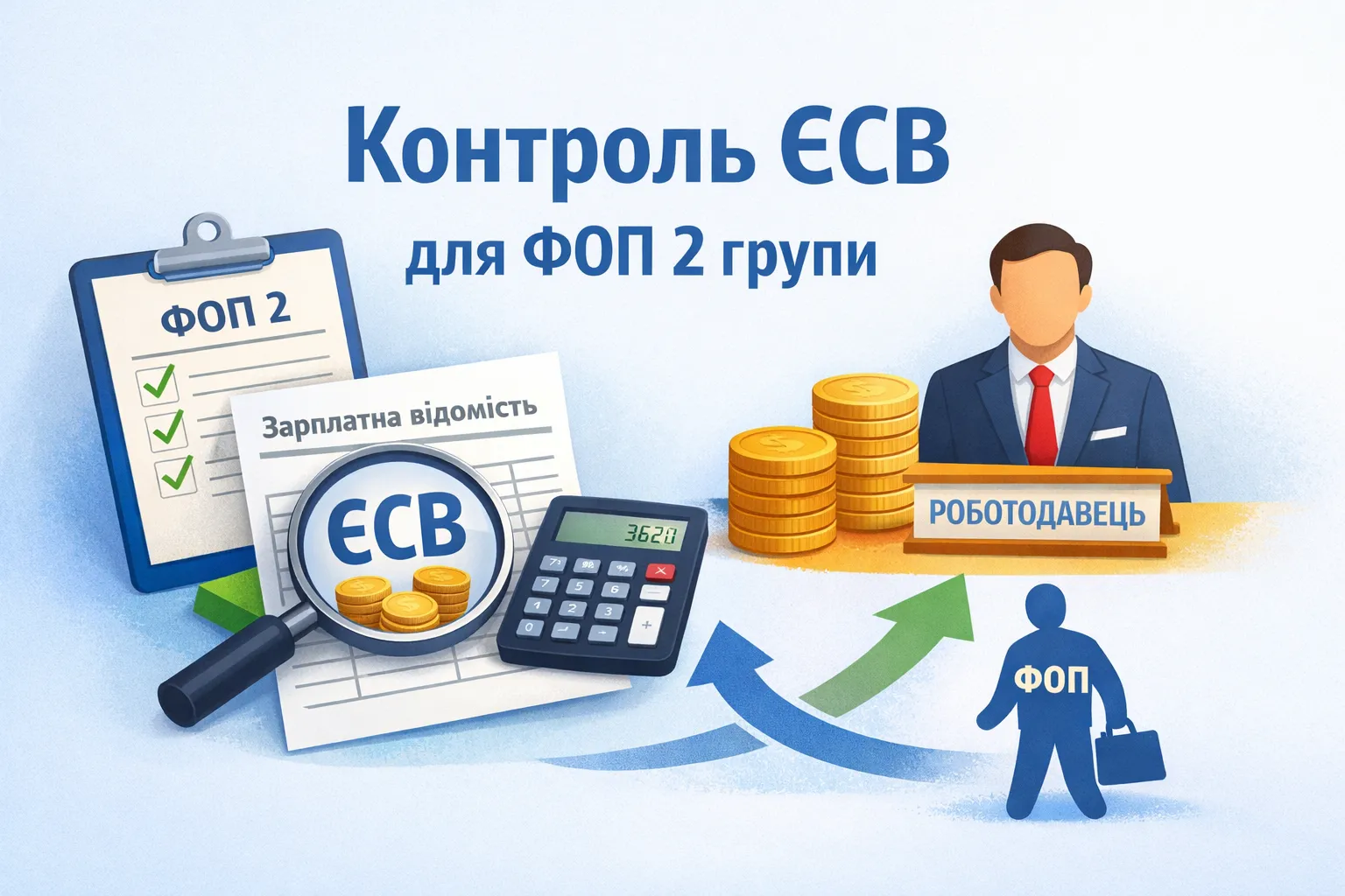 Как ФЛП группы 2 контролировать сумму ЕСВ, уплаченную за него работодателем?