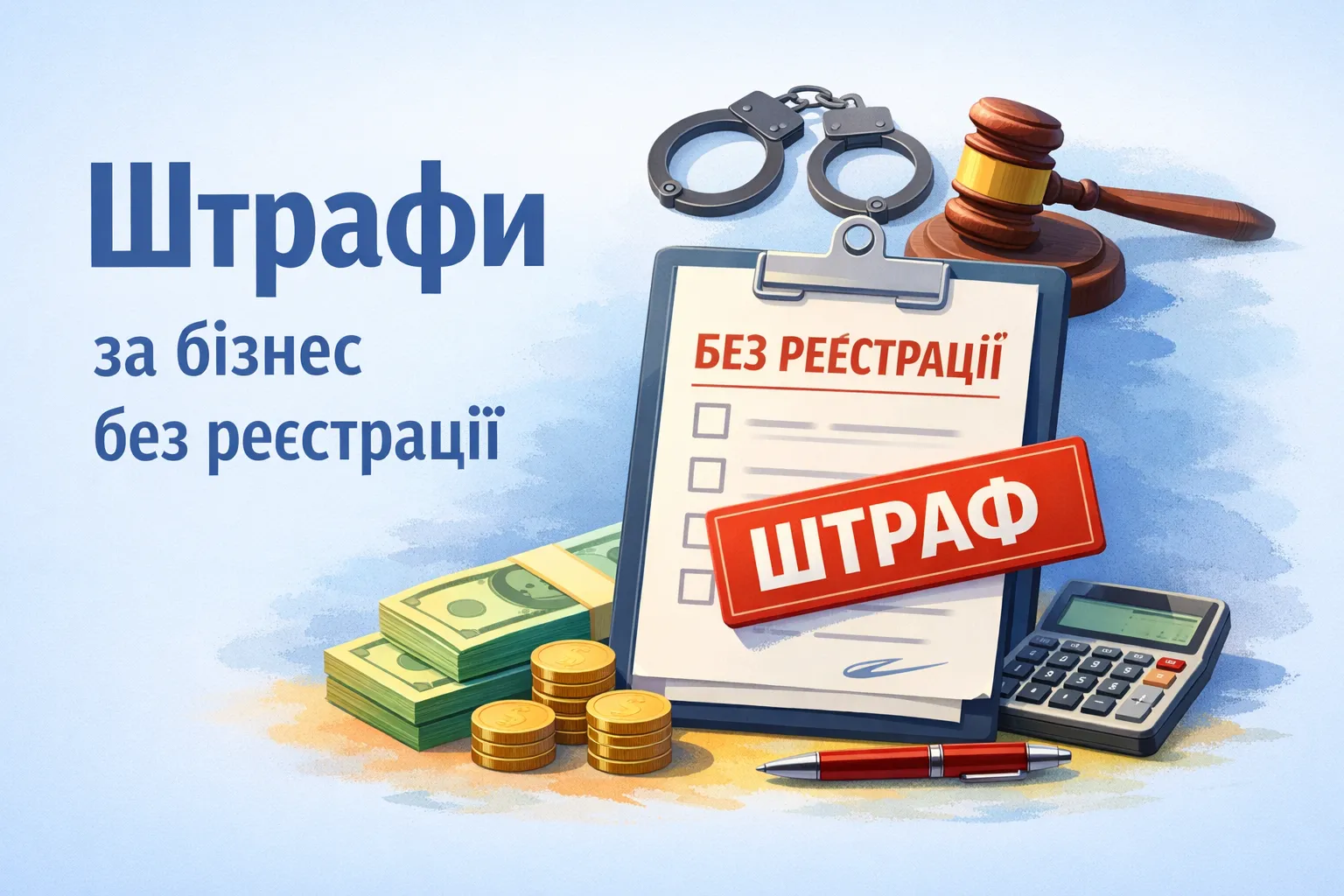 Бізнес без реєстрації: штрафи