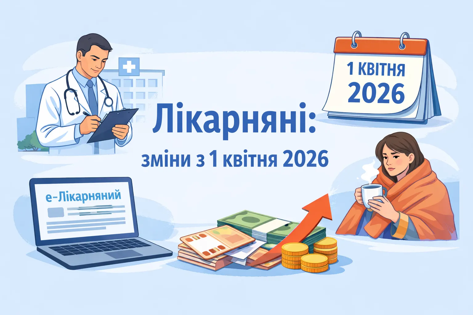 Лікарняні: що зміниться з 1 квітня 2026 року?