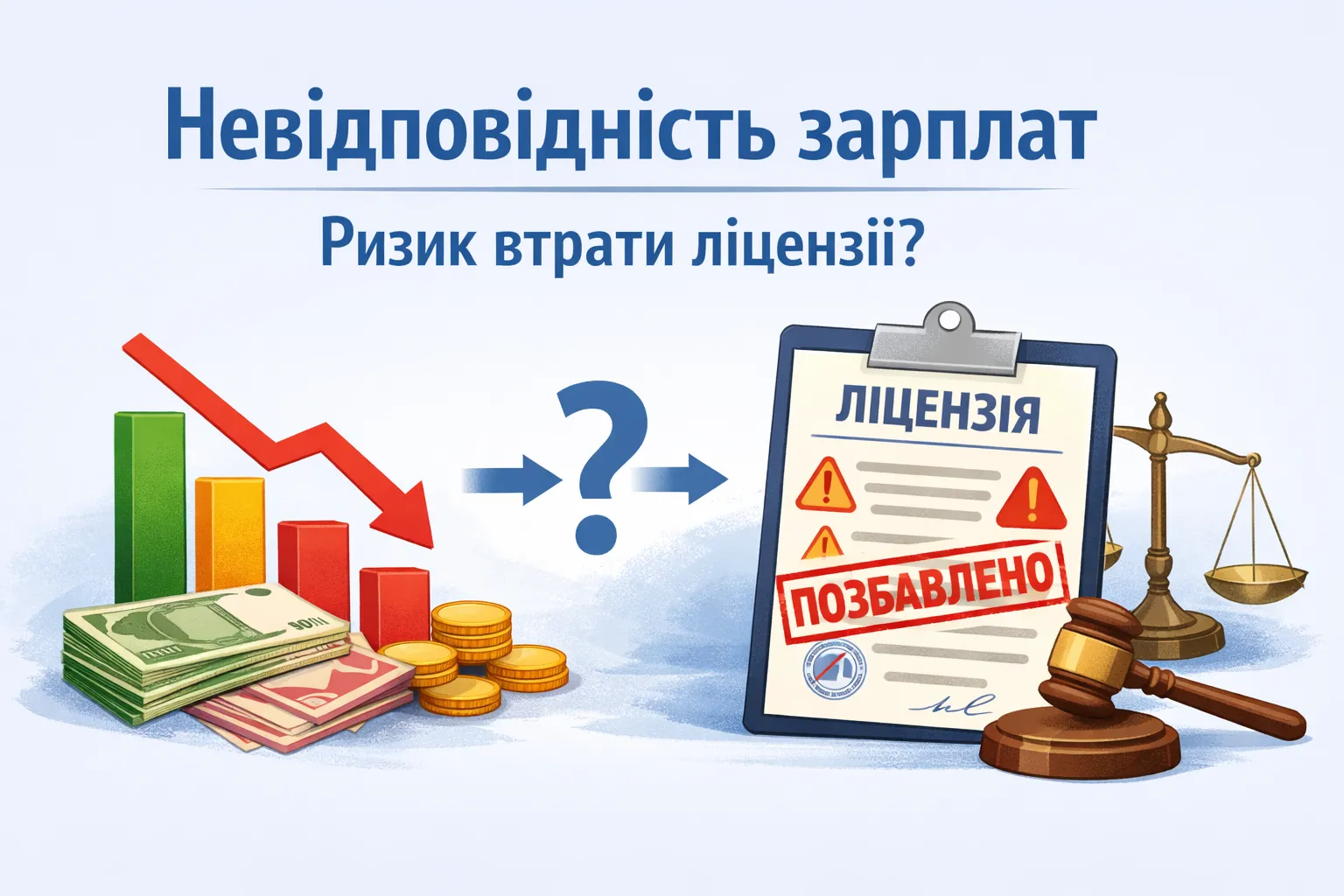  невідповідності розміру середньої щомісячної зарплати : чи ризикує ліцензіат втратою ліцензії?
