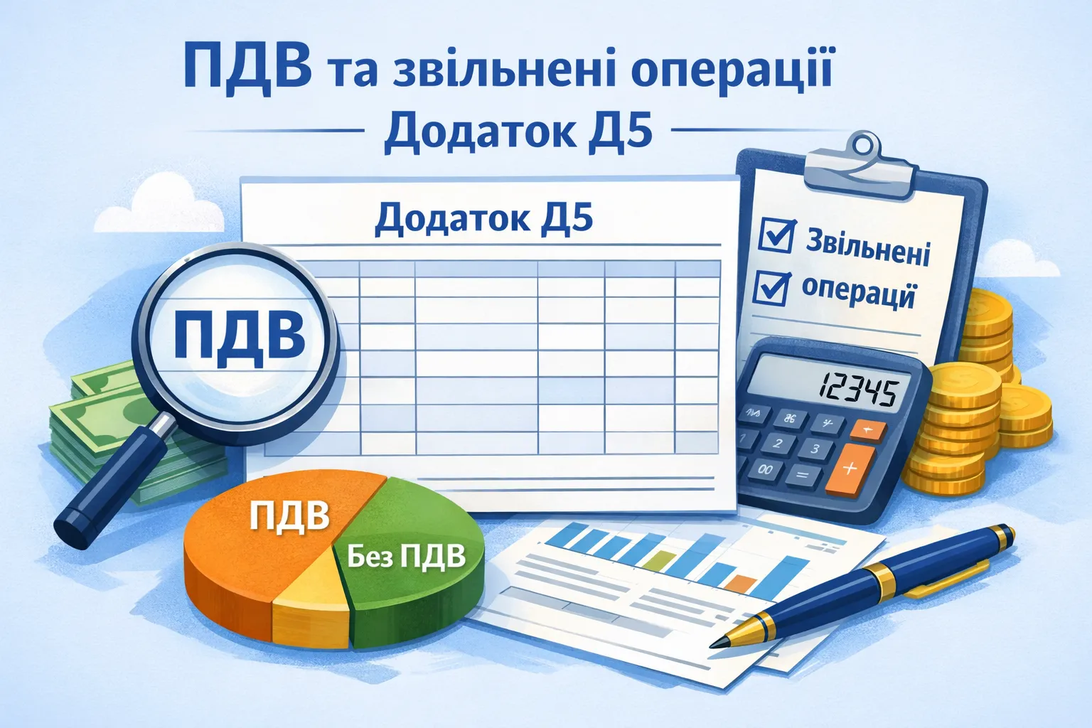 ПДВ і звільнені операції: відображення у Додатку Д5