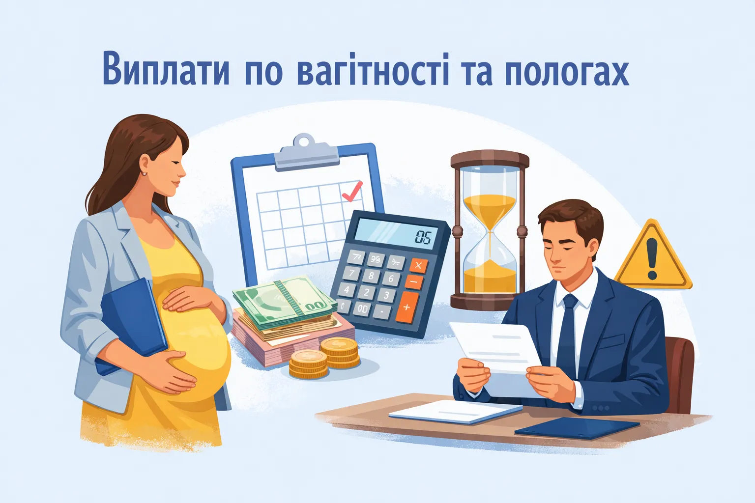 Допомога по вагітності та пологах: строки призначення, розрахунок, обмеження