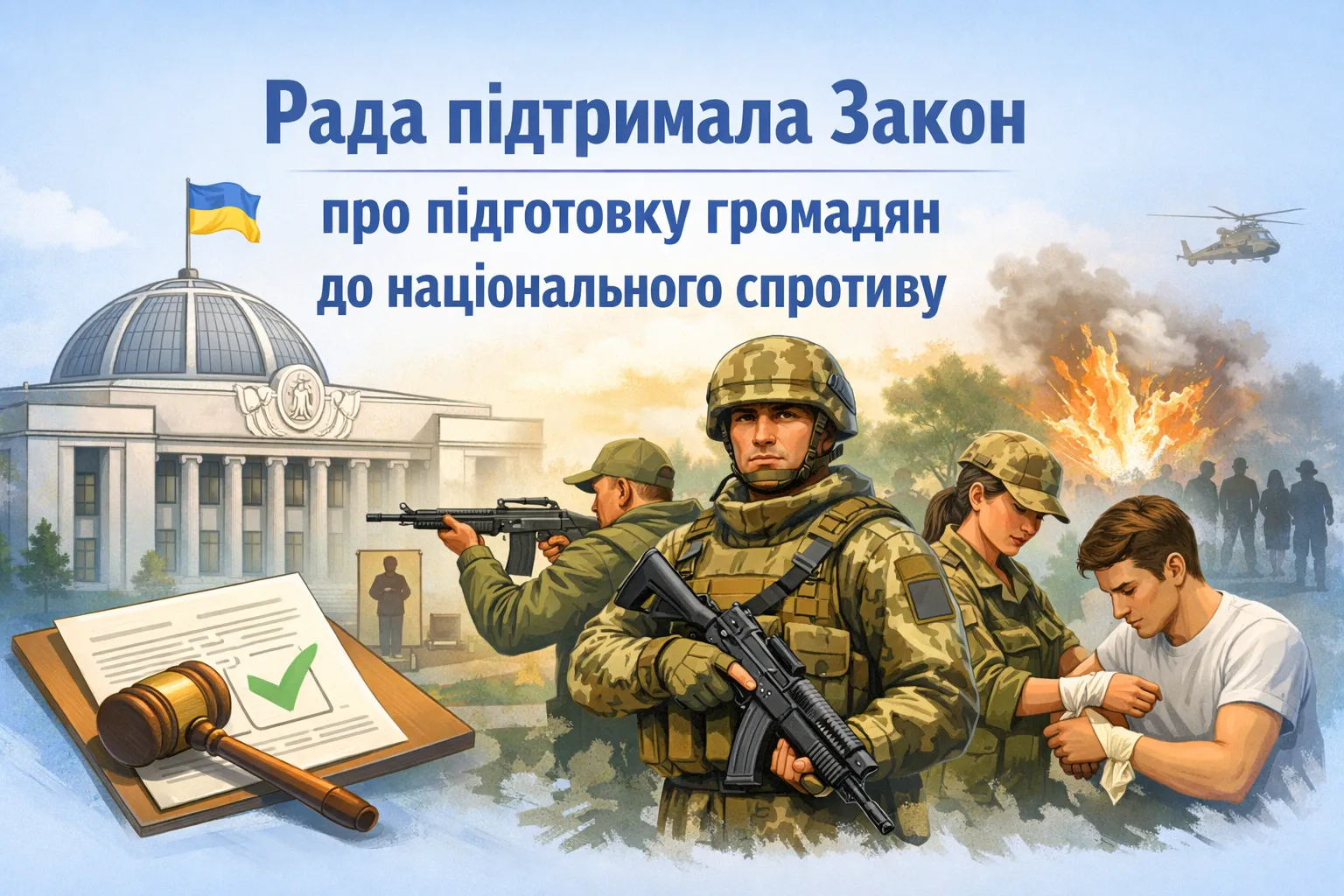 Рада підтримала Закон про підготовку громадян до національного спротиву Рада підтримала Закон про підготовку громадян до національного спротиву