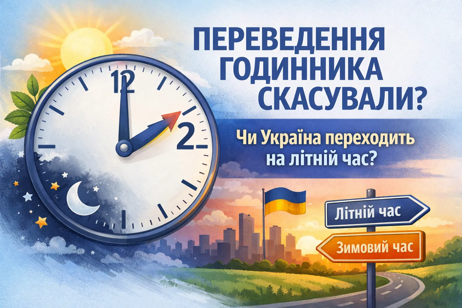 Переведення годинника скасували? Чи Україна переходитиме на літній час