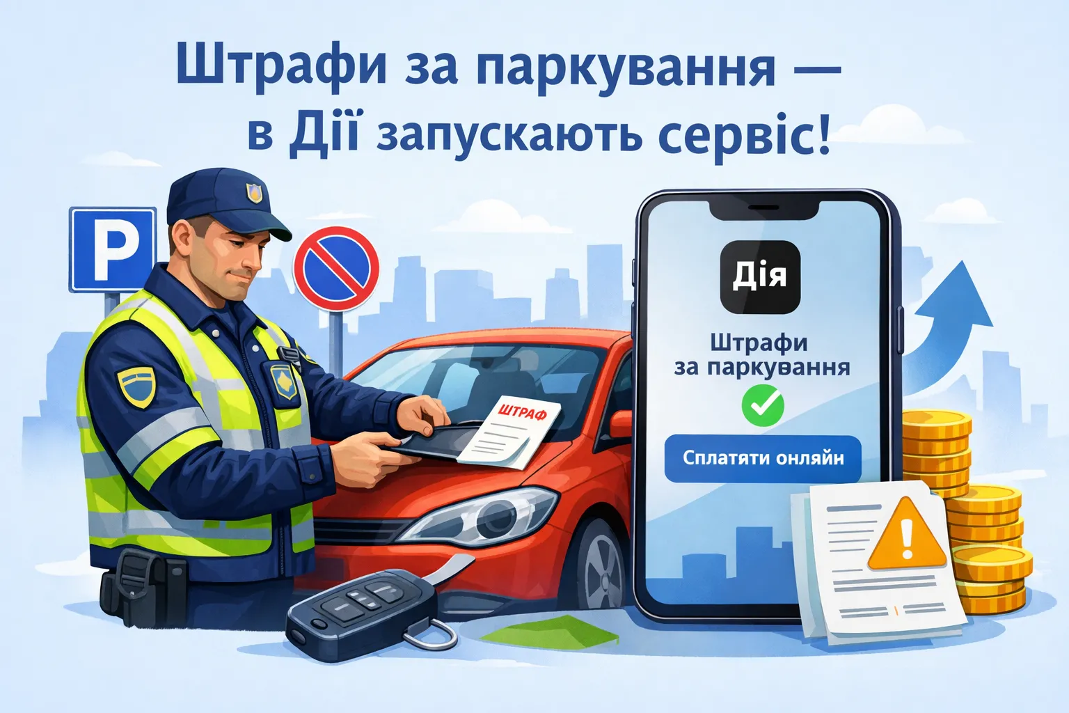 Штрафи за паркування — в Дії запускають сервіс 