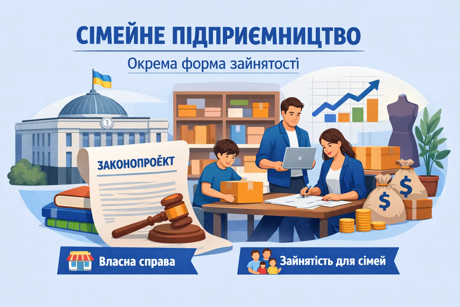 У ВРУ пропонують запровадити сімейне підприємництво та визнати його окремою формою зайнятості