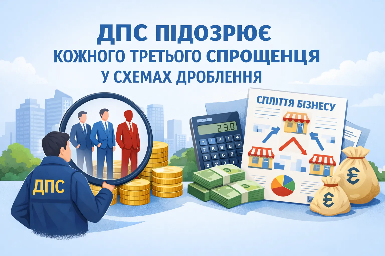 ДПС підозрює кожного третього спрощенця у схемах дроблення