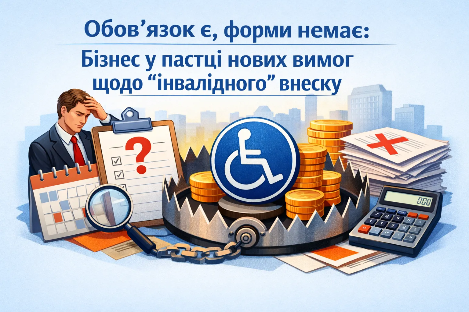 Обов’язок є, форми немає: бізнес у пастці нових вимог щодо «інвалідного» внеску
