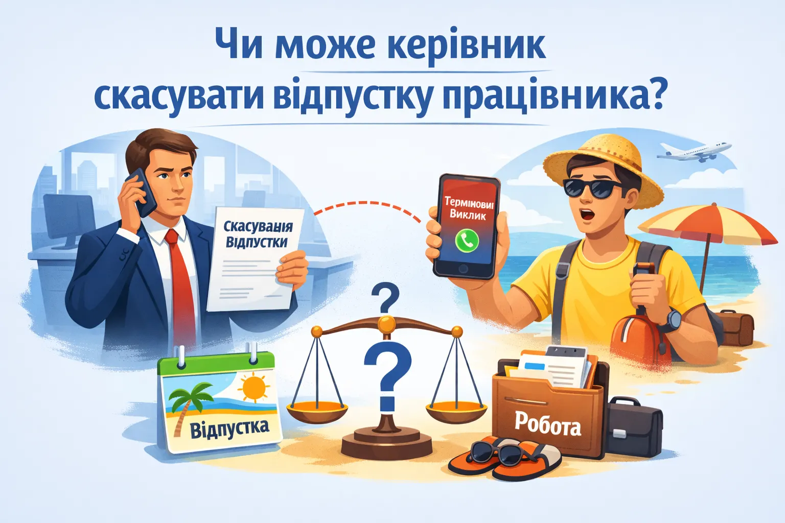 Чи може керівник скасувати відпустку працівника? Чи може керівник скасувати відпустку працівника?