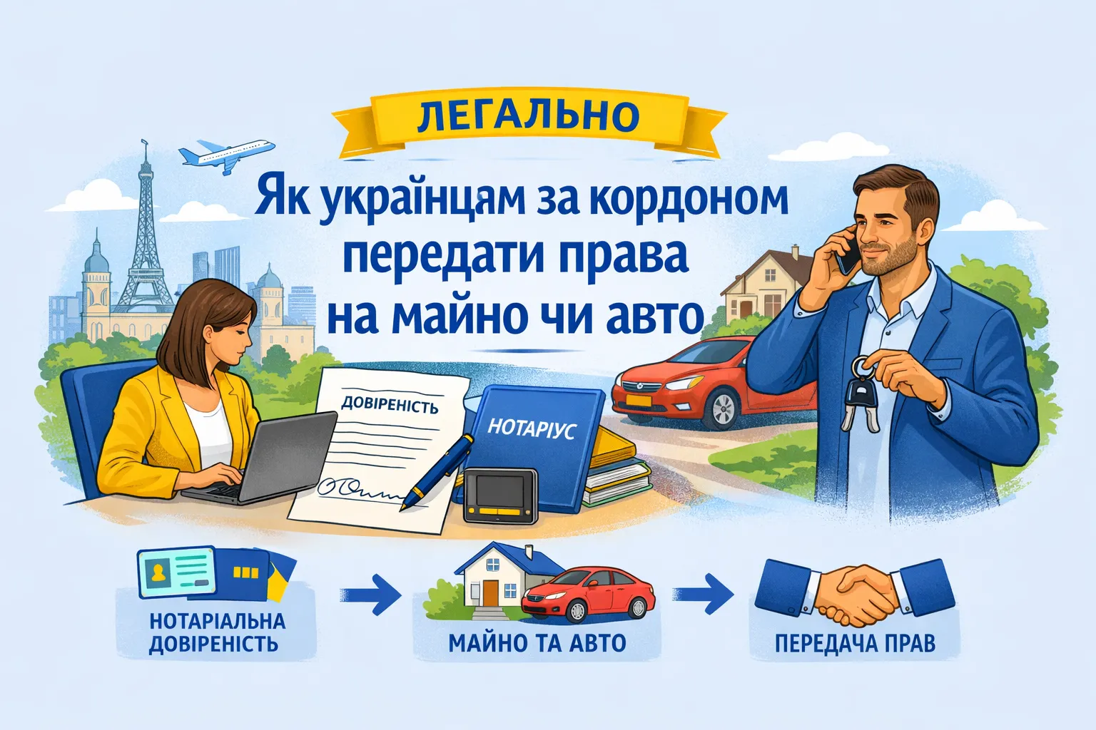 Как украинцам за границей легально передать права на имущество или авто – разъяснение Как украинцам за границей легально передать права на имущество или авто – разъяснение