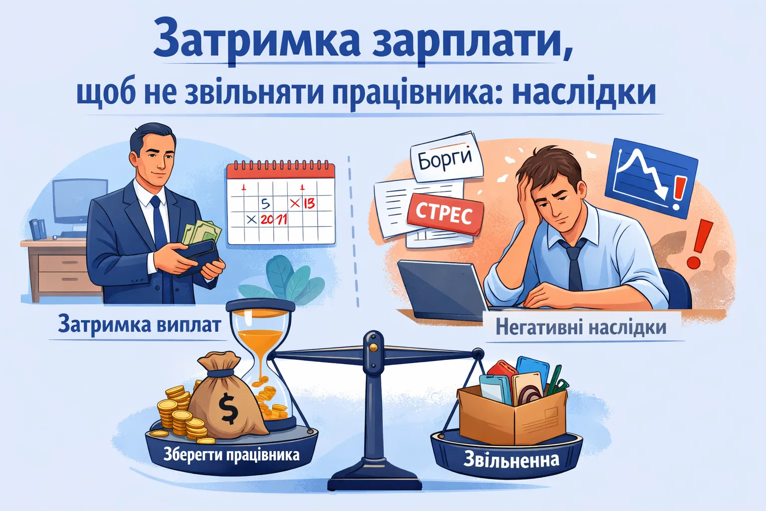 Работодатель задерживает зарплату, чтобы не увольнять работника: последствия