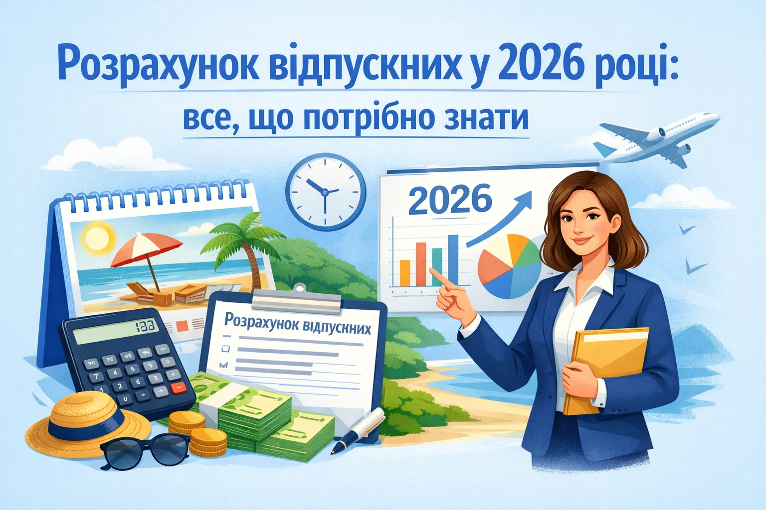 Розрахунок відпускних у 2026 році: все, що потрібно знати