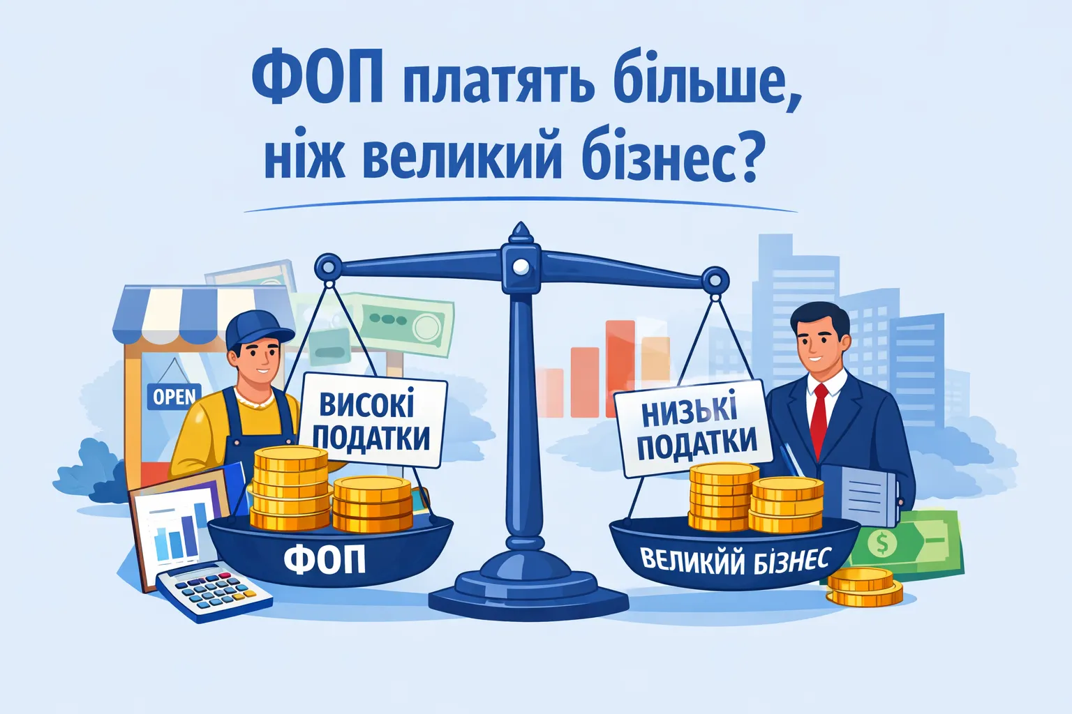 ФОП платят больше, чем крупный бизнес?
