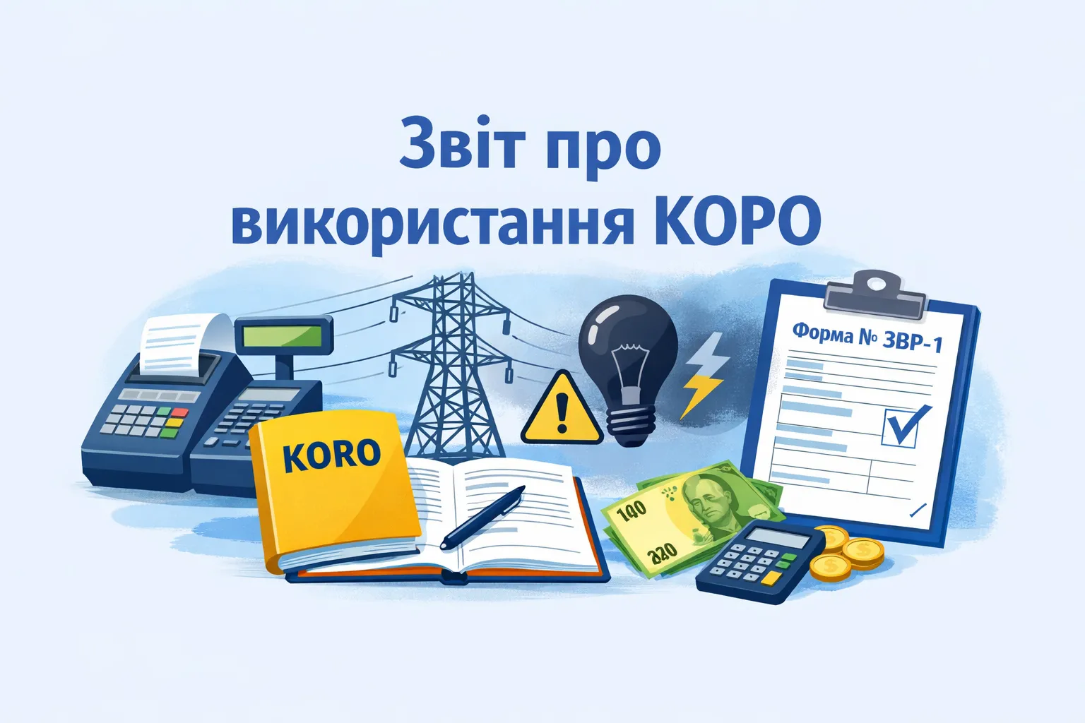 Робота РРО в умовах відключень: алгоритм заповнення Звіту про використання КОРО (форма № ЗВР-1) Робота РРО в умовах відключень: алгоритм заповнення Звіту про використання КОРО (форма № ЗВР-1)
