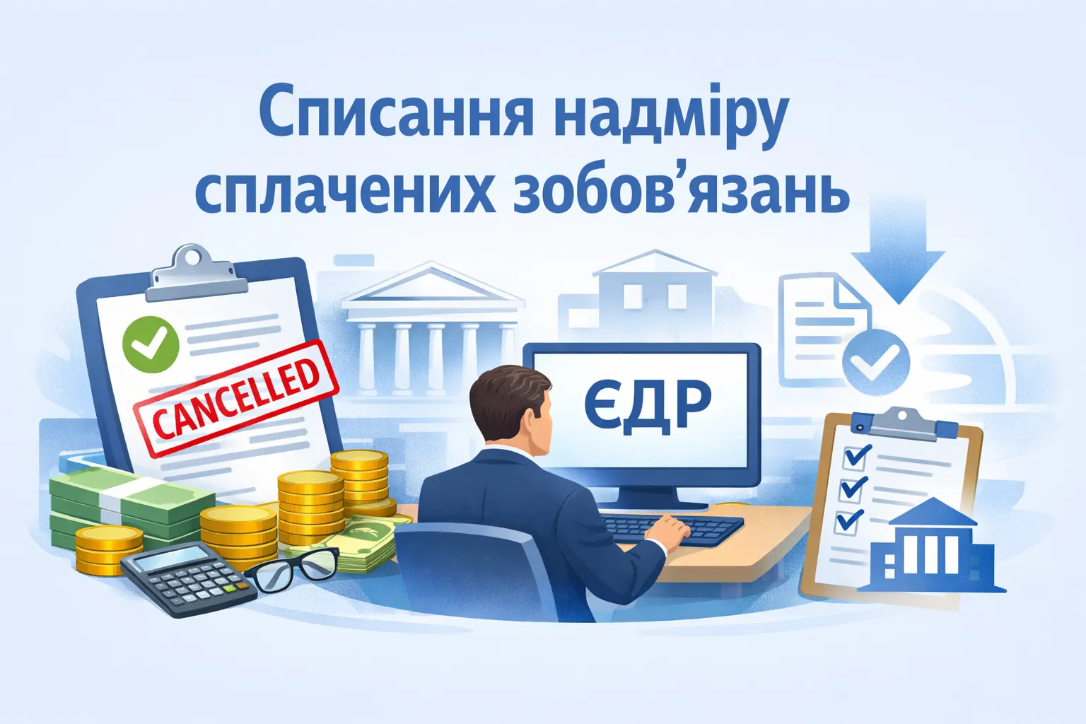 Списання помилково / надміру сплачених зобов’язань при спрощеному припиненні платника, відомості з ЄДР Списання помилково / надміру сплачених зобов’язань при спрощеному припиненні платника, відомості з ЄДР