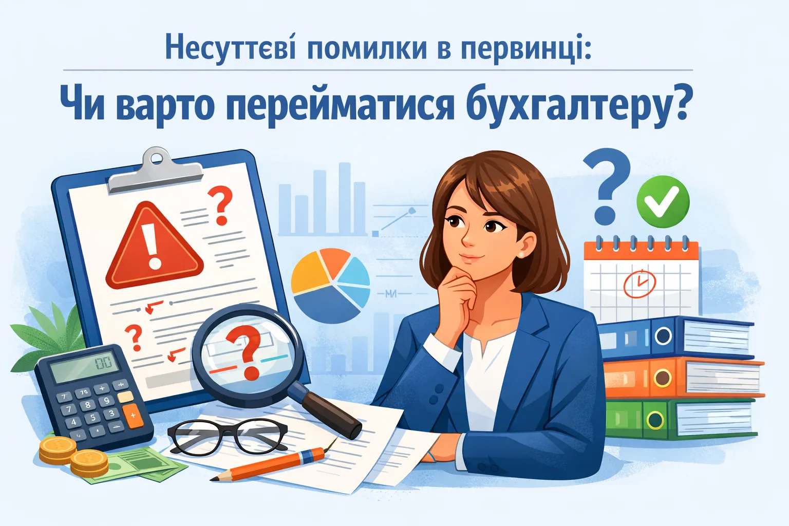 Несуттєві помилки в первинці: чи варто перейматися бухгалтеру?