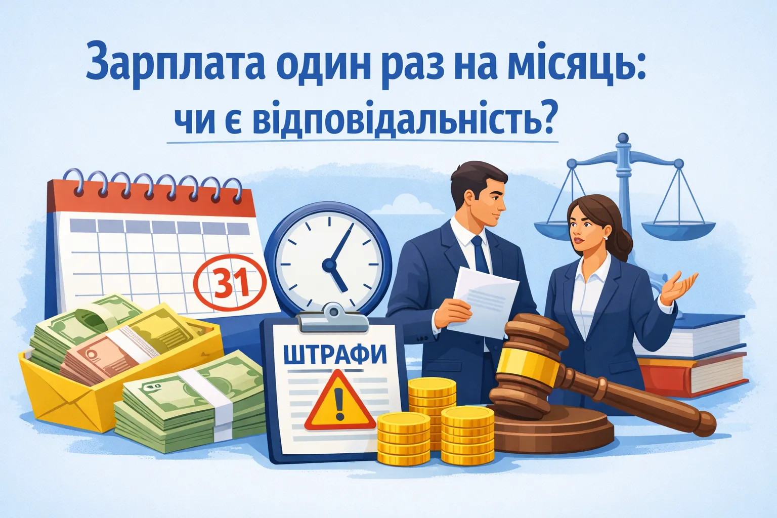 Зарплата один раз на місяць: чи є відповідальність?