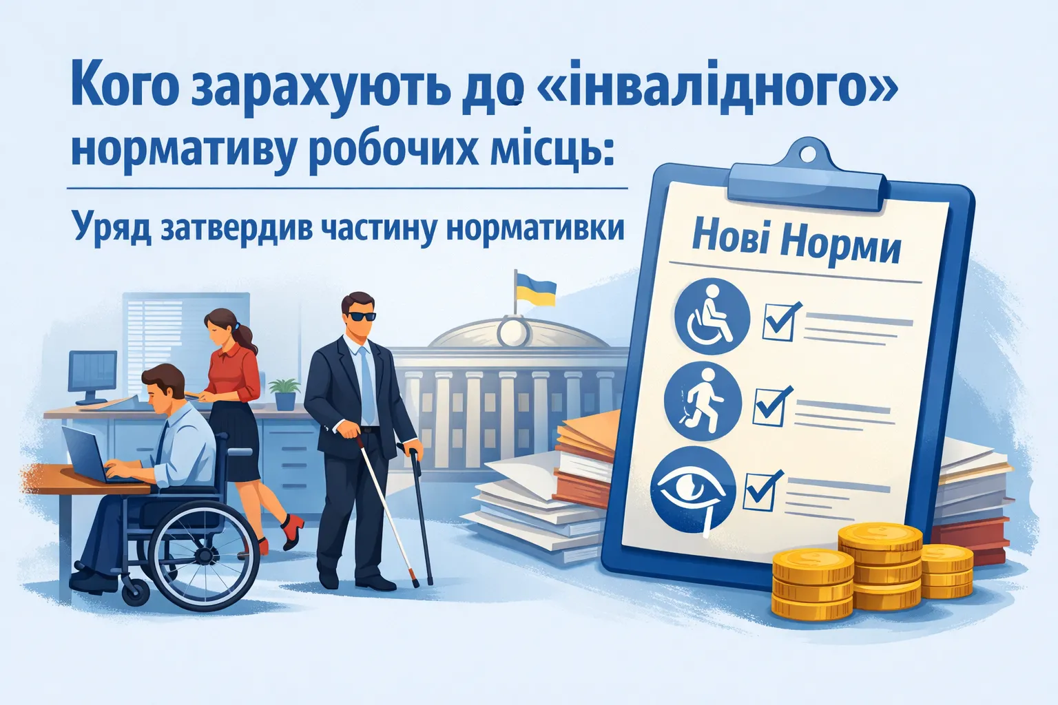 Кого зачислят в «инвалидный» норматив рабочих мест: правительство утвердило часть нормативки