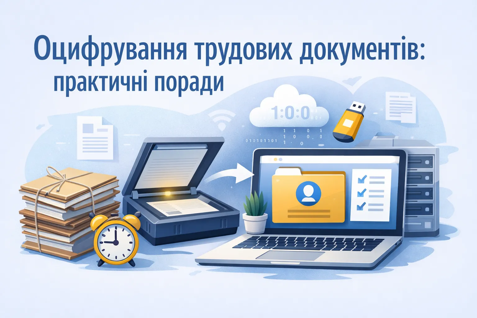 Практичні поради з оцифрування документів про трудову діяльність