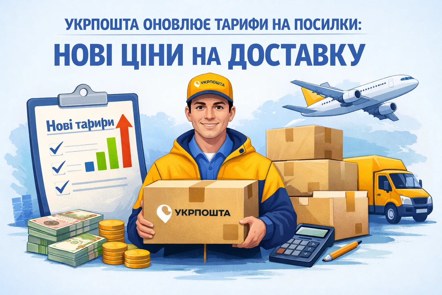 Укрпошта обновляет тарифы на посылки: новые цены на доставку Укрпошта обновляет тарифы на посылки: новые цены на доставку