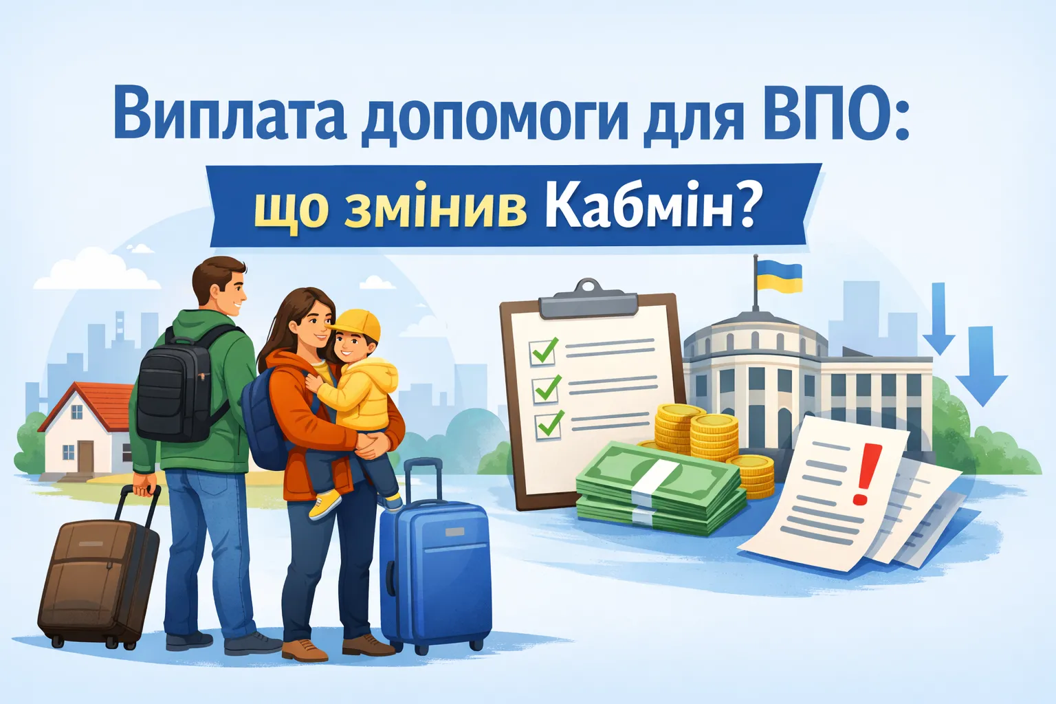 Виплата допомоги для ВПО: що змінив Кабмін?