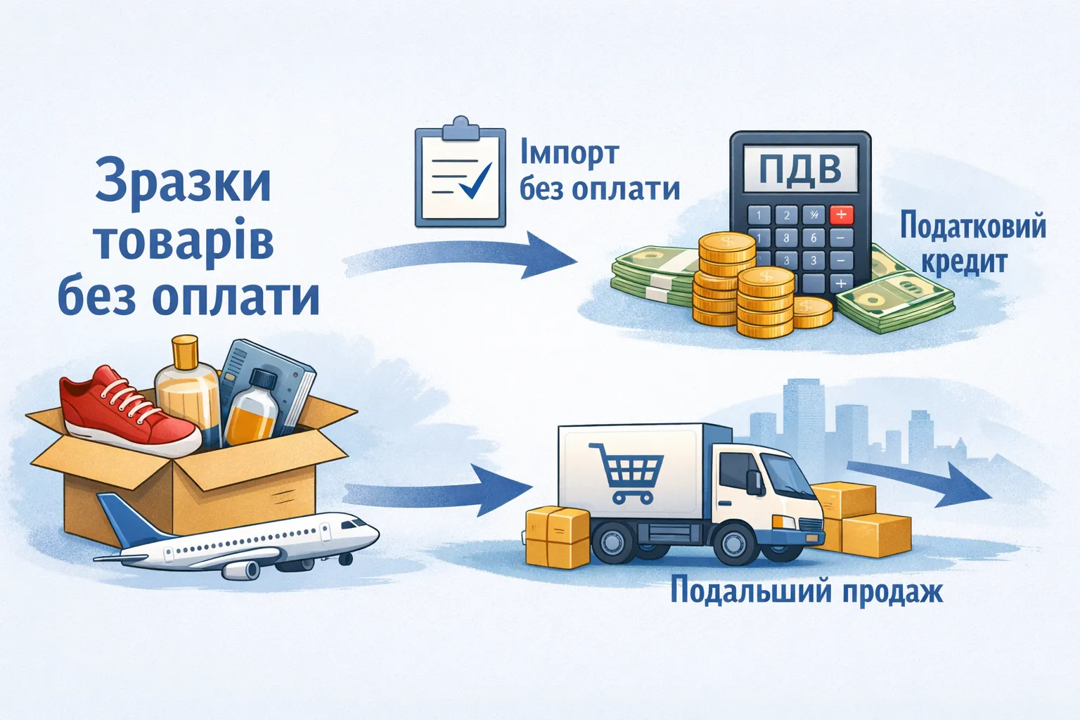Імпорт зразків товарів без оплати: податковий кредит і база ПДВ при подальшому постачанні Імпорт зразків товарів без оплати: податковий кредит і база ПДВ при подальшому постачанні
