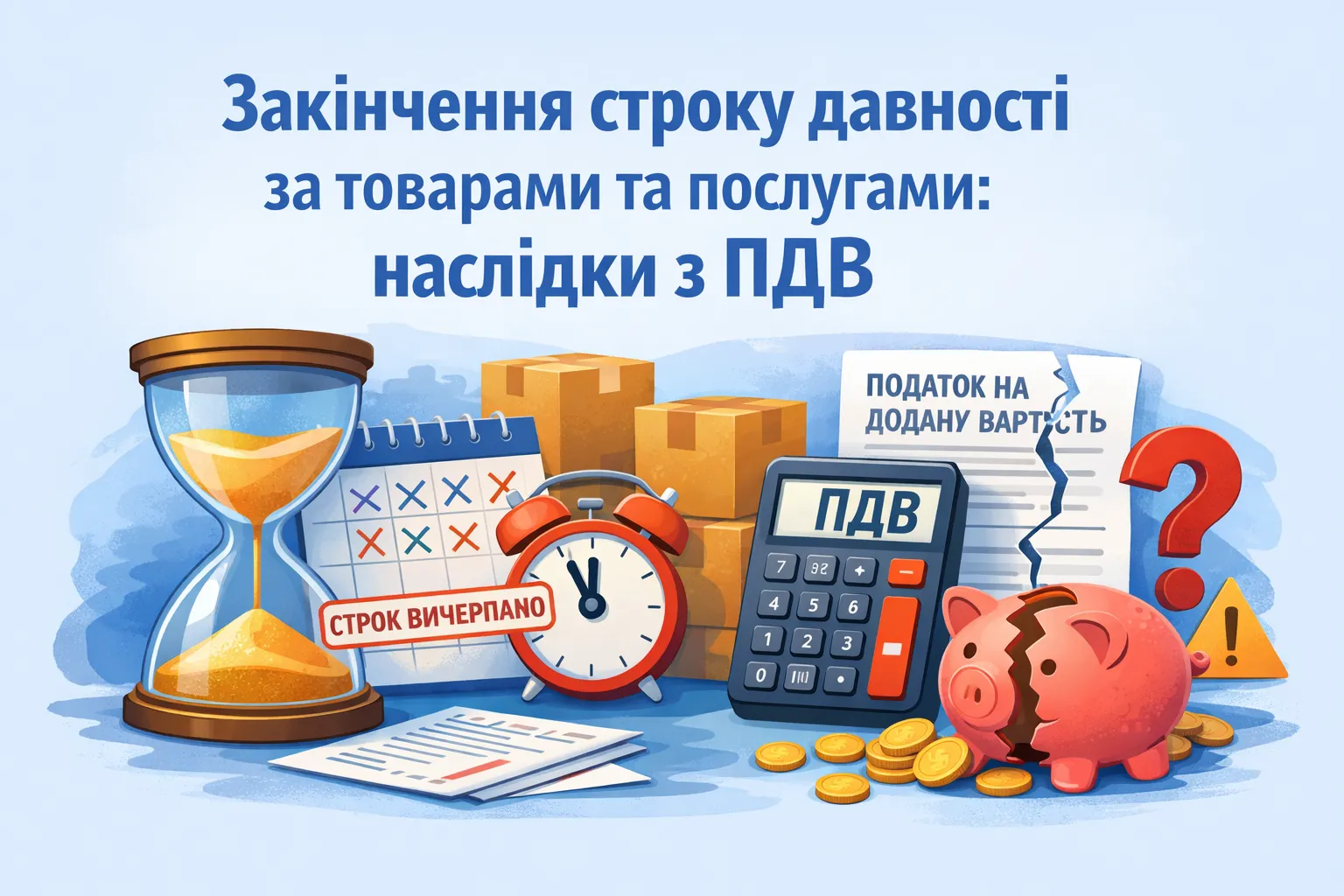 Закінчення строку давності за відвантаженими (отриманими) товарами / послугами: наслідки з ПДВ Закінчення строку давності за відвантаженими (отриманими) товарами / послугами: наслідки з ПДВ