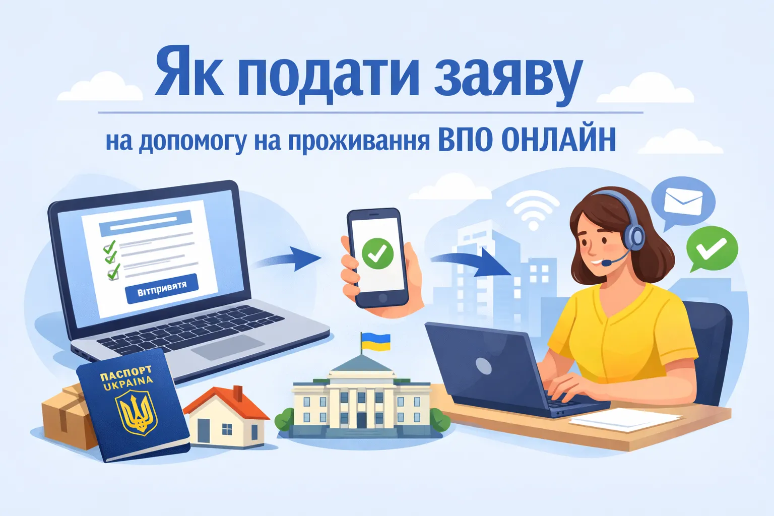 Як подати заяву на отримання допомоги на проживання ВПО онлайн Як подати заяву на отримання допомоги на проживання ВПО онлайн