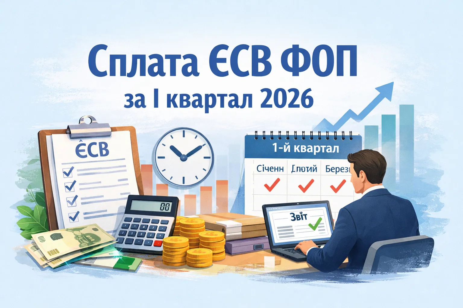 Сплата ЄСВ ФОП за I квартал 2026 Сплата ЄСВ ФОП за I квартал 2026