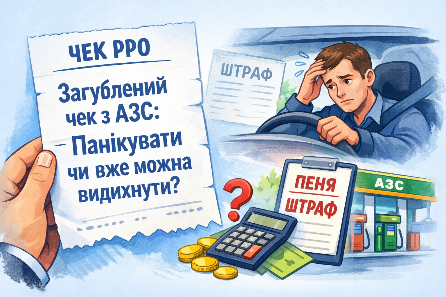 Водій загубив чек РРО з АЗС: паніка чи вже можна видихнути?