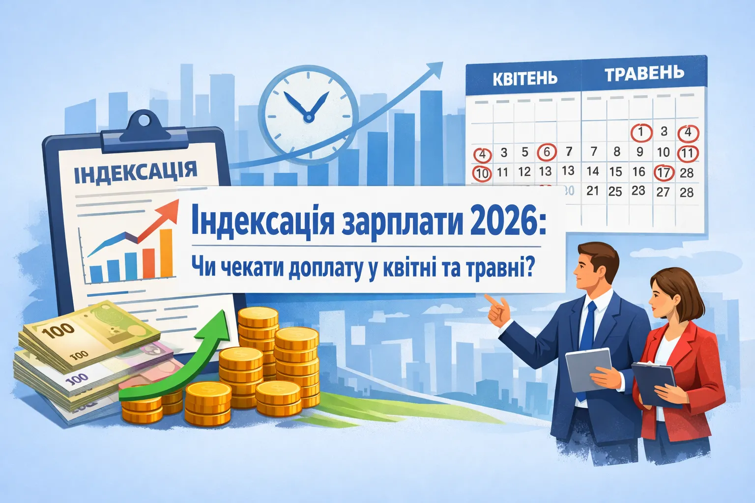 Індексація зарплати 2026: чи чекати доплату у квітні та травні?