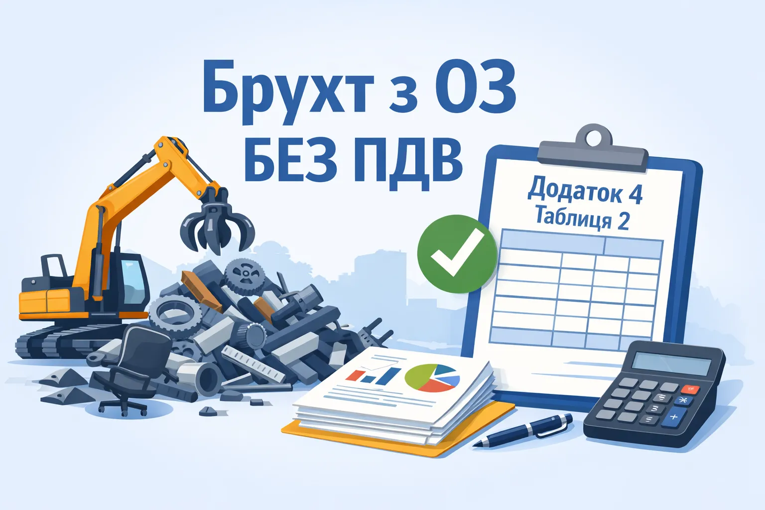 Звільнений від ПДВ брухт з розібраних ОЗ: як правильно заповнити таблицю 2 додатка 4? Звільнений від ПДВ брухт з розібраних ОЗ: як правильно заповнити таблицю 2 додатка 4?