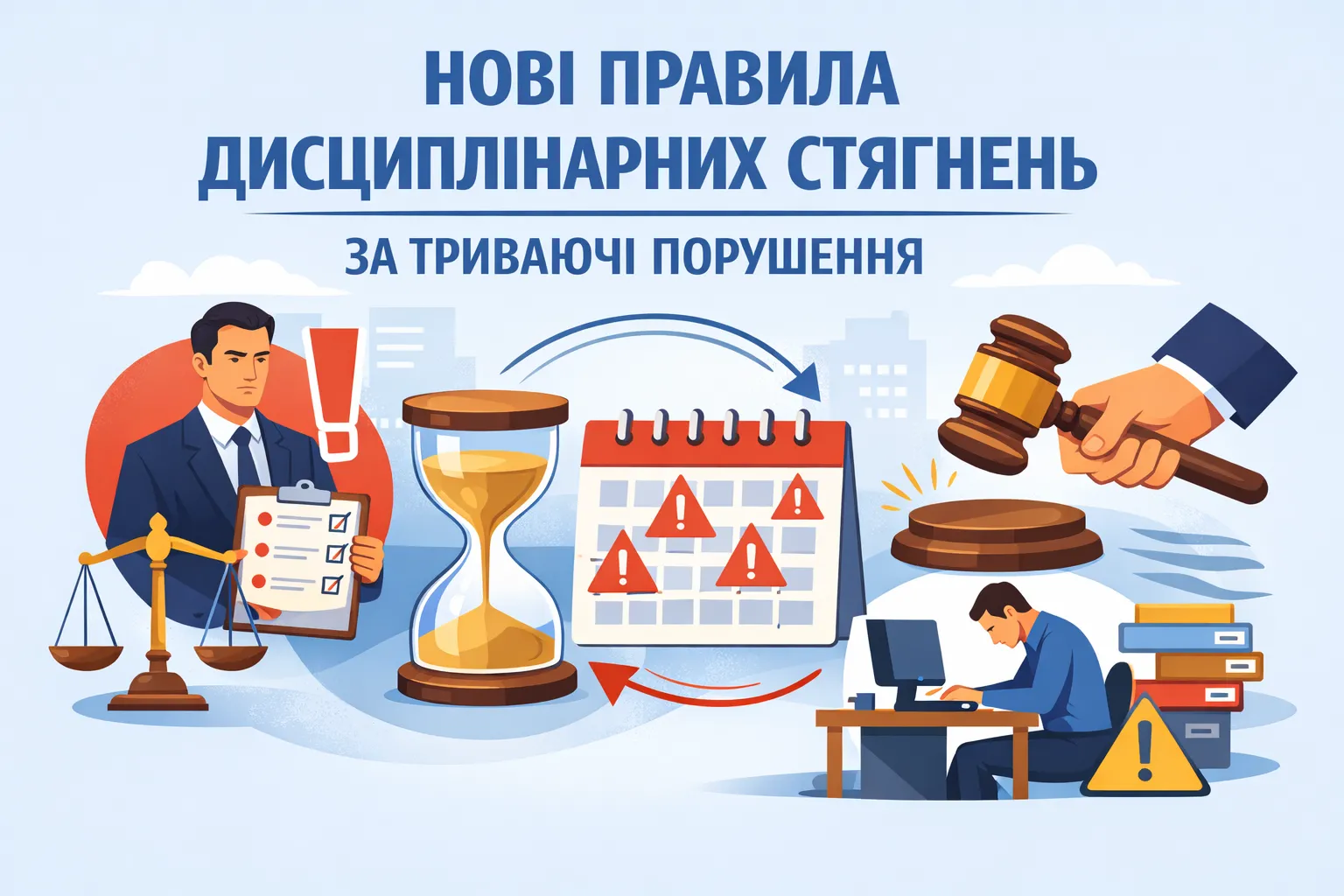 Дисциплінарні стягнення: пропонують нові правила для триваючих порушень