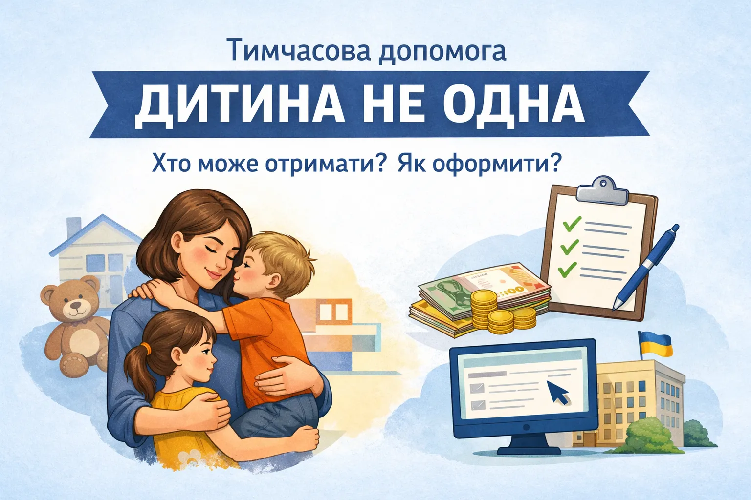 Временная помощь «Ребенок не один»: кто может получить и как оформить