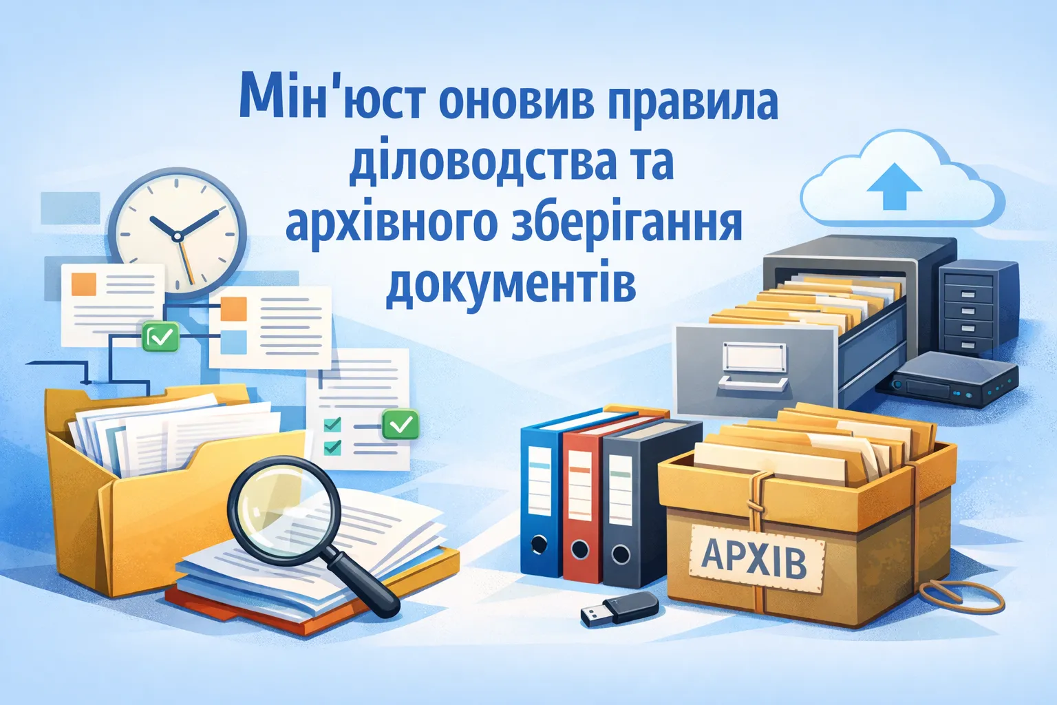 Мін’юст оновив правила діловодства та архівного зберігання документів
