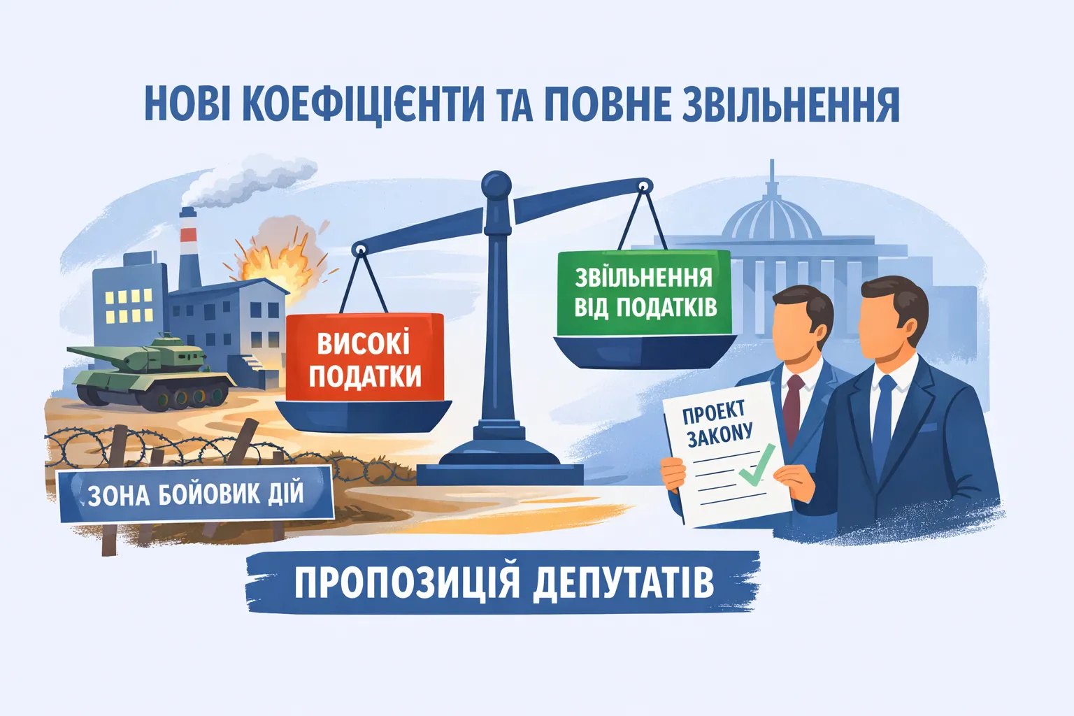 МПЗ і землі в зоні бойових дій: нові коефіцієнти та повне звільнення — що пропонують депутати МПЗ і землі в зоні бойових дій: нові коефіцієнти та повне звільнення — що пропонують депутати