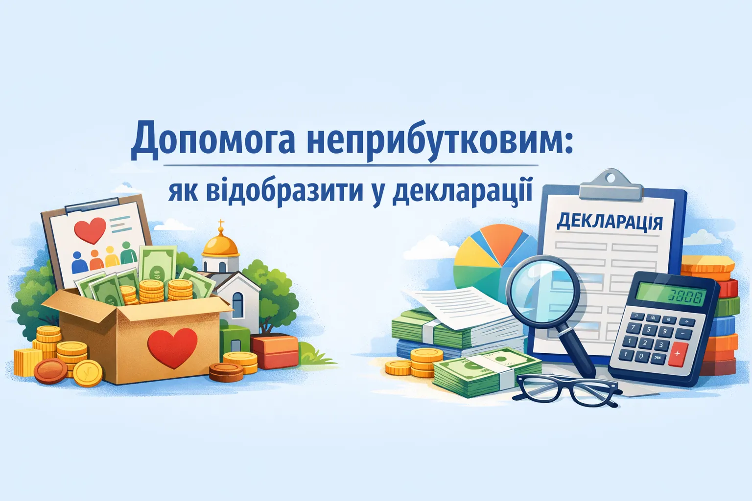 Допомога неприбутковим: як відобразити у декларації