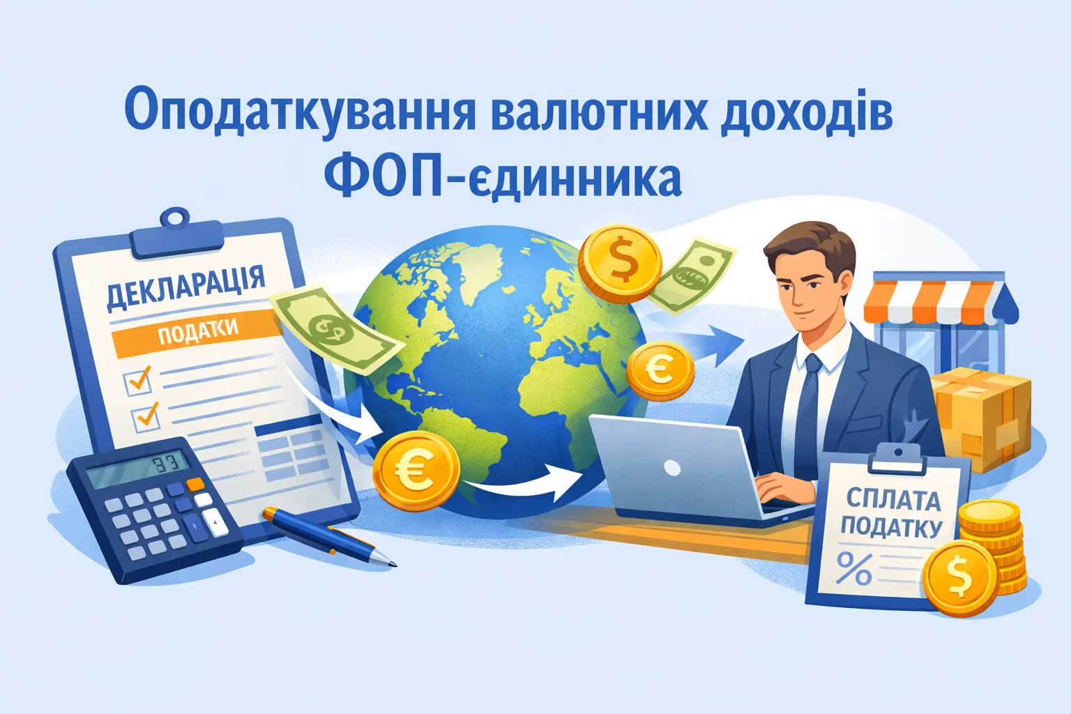 Як оподатковувати валютні доходи ФОП-єдинника
