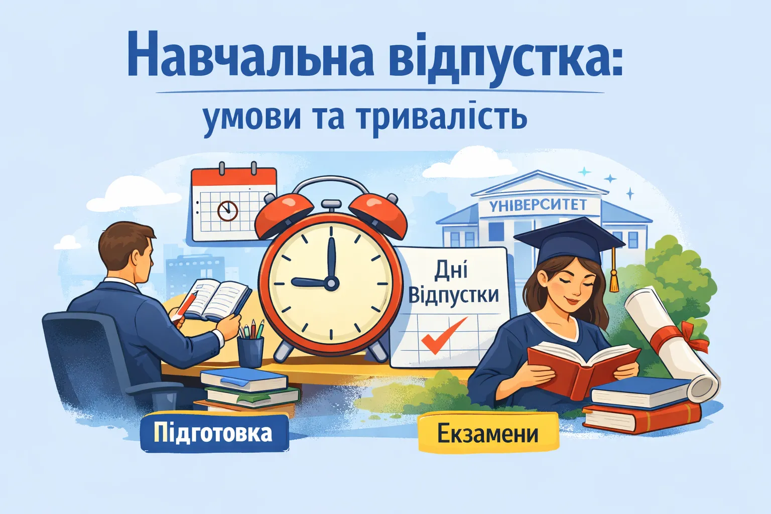 Учебный отпуск: условия предоставления и продолжительность Учебный отпуск: условия предоставления и продолжительность