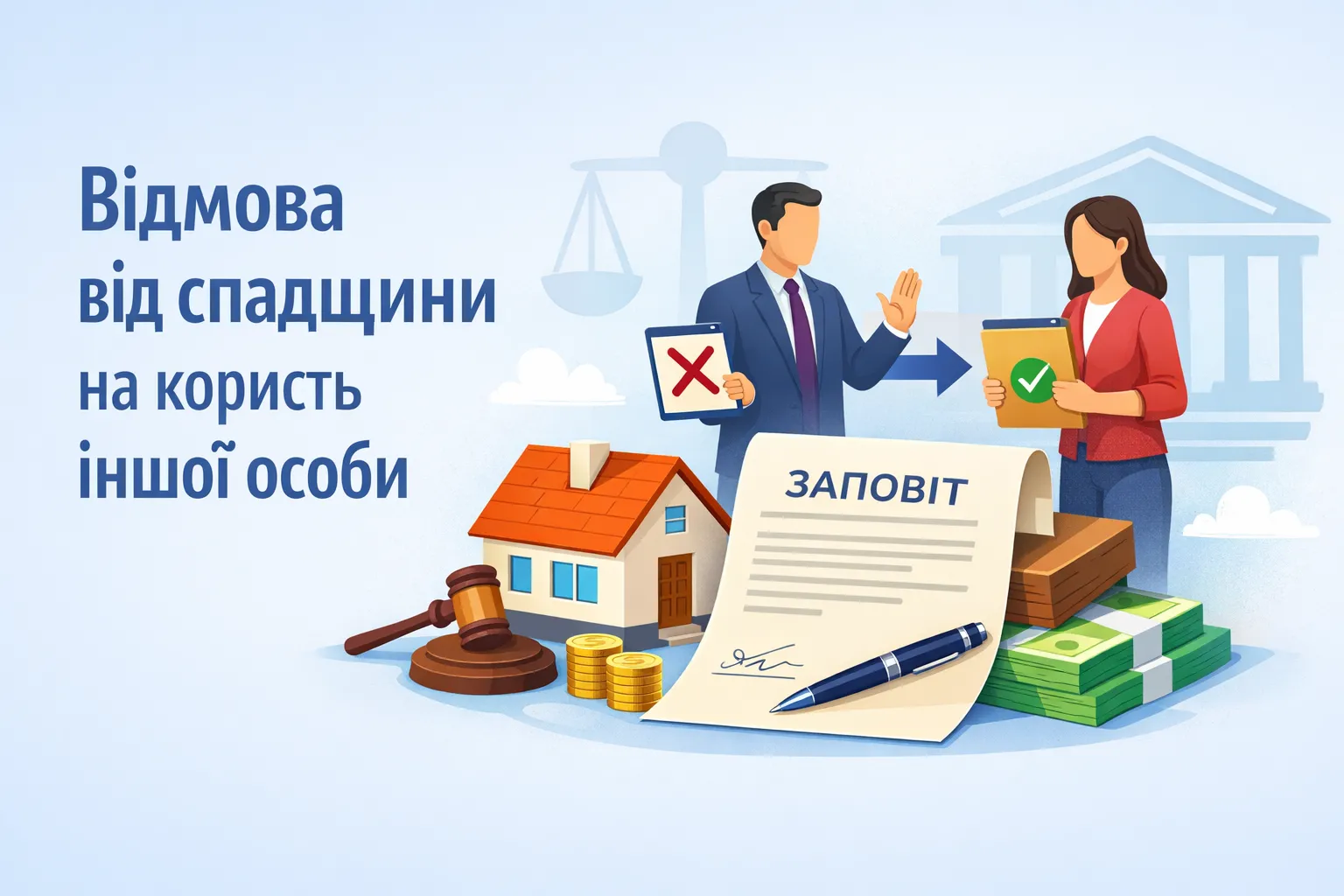 Минюст объясняет, можно ли отказаться от наследства в пользу другого лица