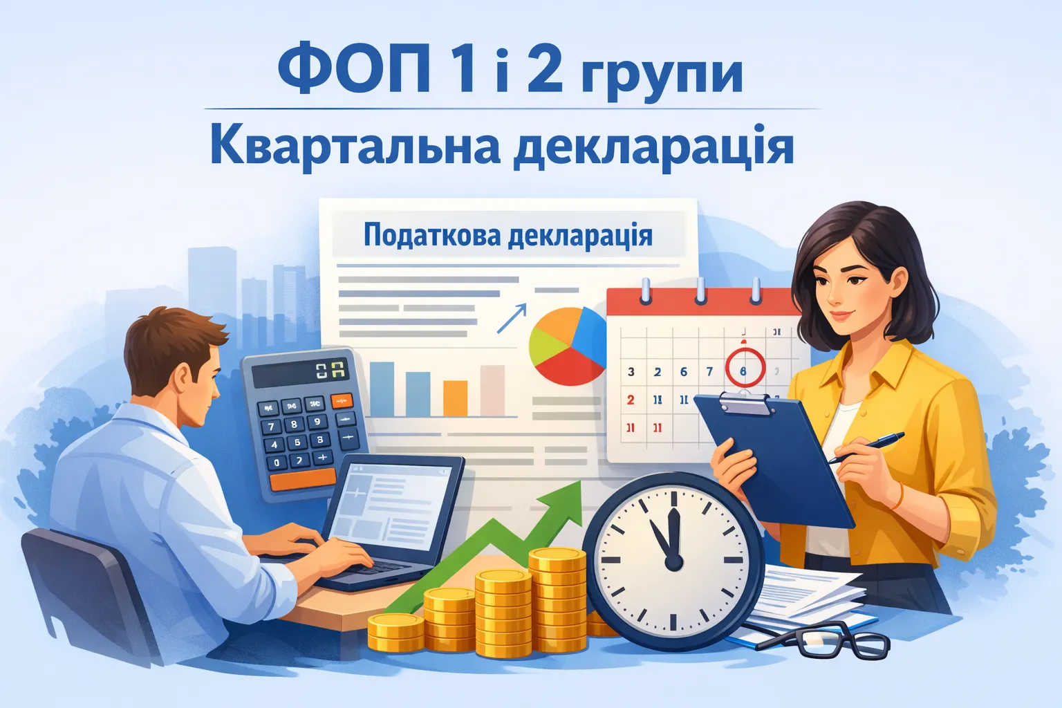 Коли ФОП 1 і 2 групи подають квартальну декларацію